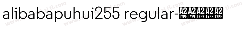 alibabapuhui255 regular字体转换